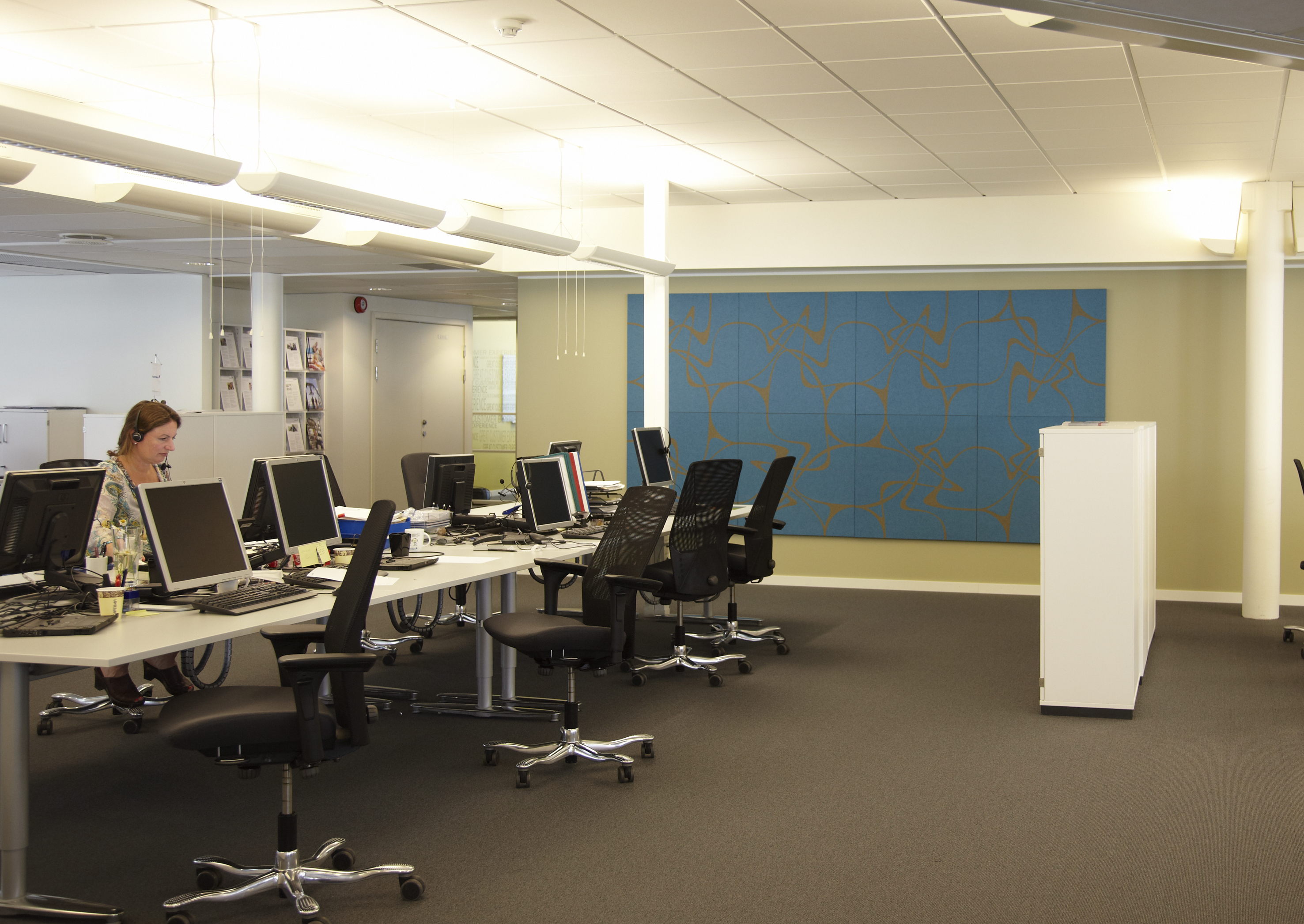 nordea oslo, Twister akustikmoduler i uldfilt (2)